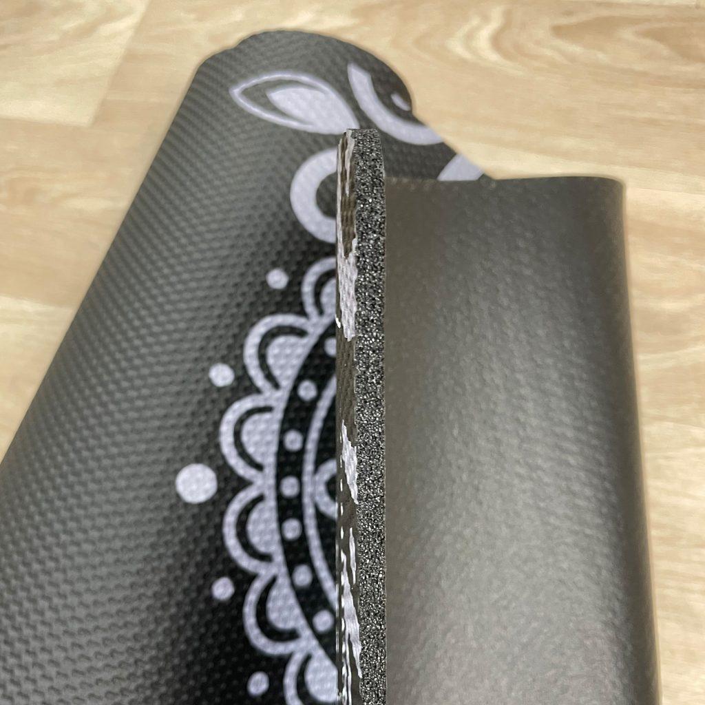 yogamatte mandala color grey 4