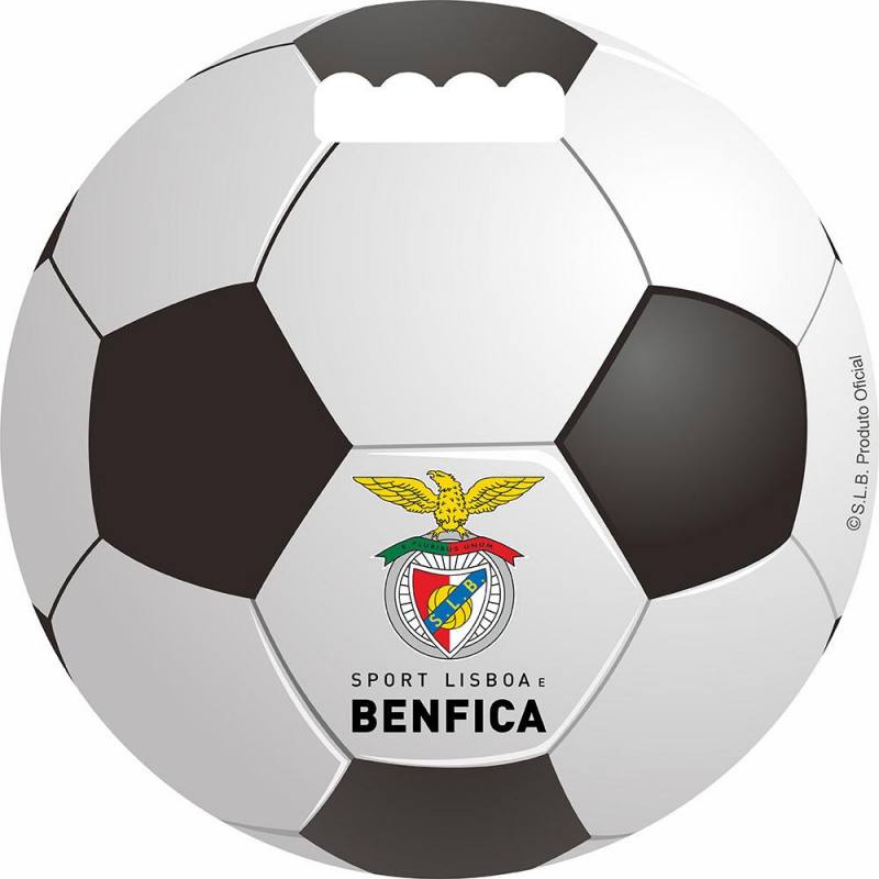 Benfica football & symbol – Sitzkissen rund